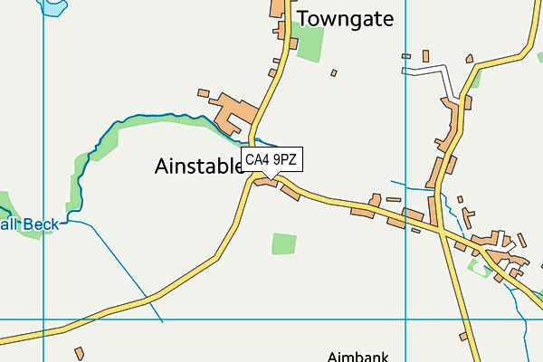 CA4 9PZ map - OS VectorMap District (Ordnance Survey)