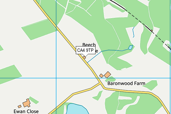 CA4 9TP map - OS VectorMap District (Ordnance Survey)