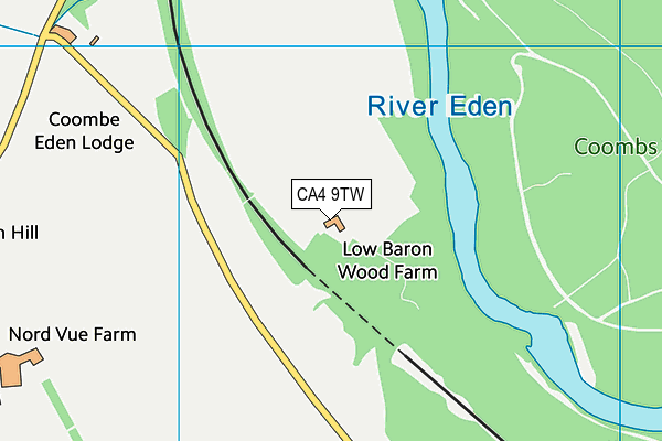 CA4 9TW map - OS VectorMap District (Ordnance Survey)