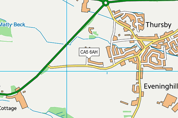 CA5 6AH map - OS VectorMap District (Ordnance Survey)