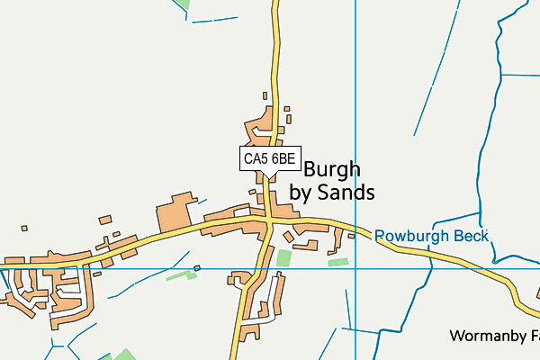 CA5 6BE map - OS VectorMap District (Ordnance Survey)