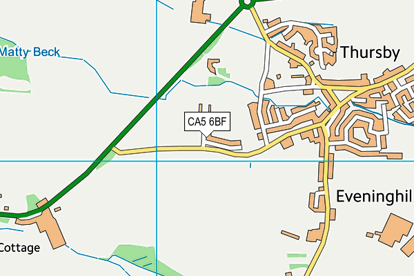 CA5 6BF map - OS VectorMap District (Ordnance Survey)