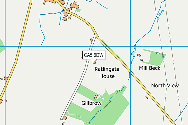 CA5 6DW map - OS VectorMap District (Ordnance Survey)