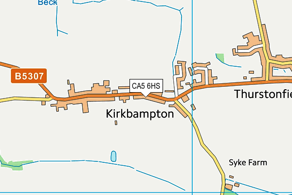 CA5 6HS map - OS VectorMap District (Ordnance Survey)