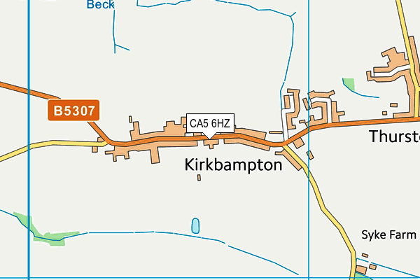 CA5 6HZ map - OS VectorMap District (Ordnance Survey)