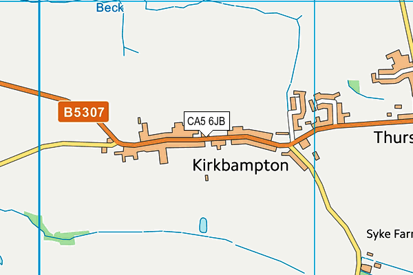 CA5 6JB map - OS VectorMap District (Ordnance Survey)