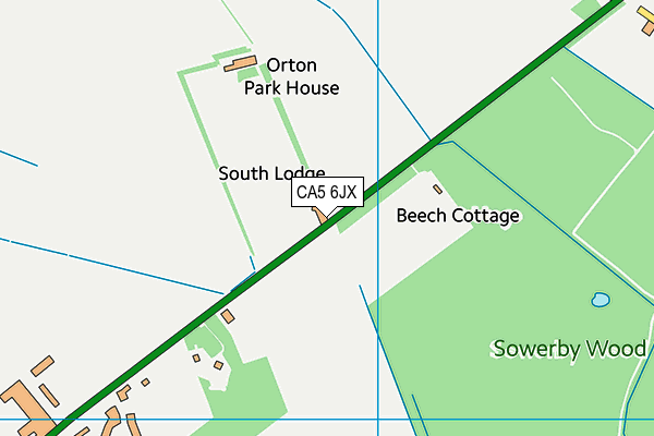 CA5 6JX map - OS VectorMap District (Ordnance Survey)