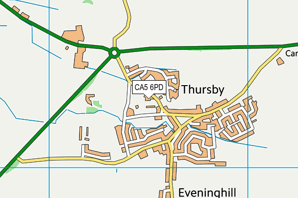 CA5 6PD map - OS VectorMap District (Ordnance Survey)