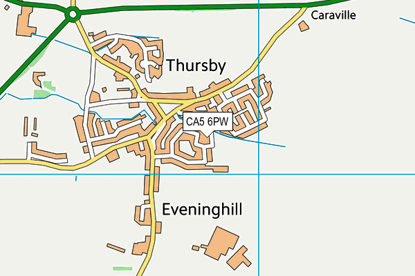 CA5 6PW map - OS VectorMap District (Ordnance Survey)