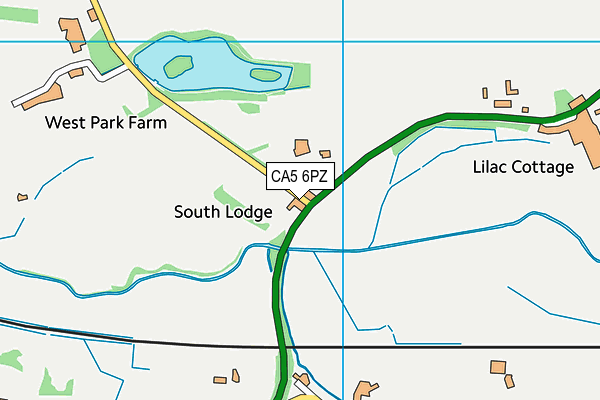 CA5 6PZ map - OS VectorMap District (Ordnance Survey)