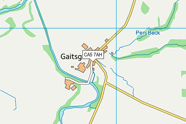 CA5 7AH map - OS VectorMap District (Ordnance Survey)