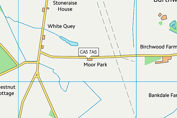 CA5 7AS map - OS VectorMap District (Ordnance Survey)