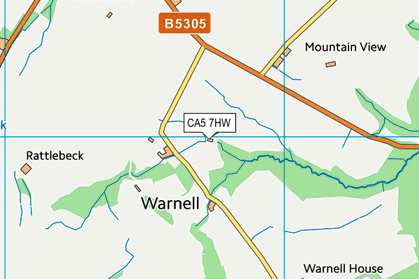 CA5 7HW map - OS VectorMap District (Ordnance Survey)