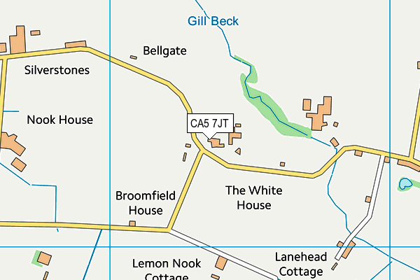 CA5 7JT map - OS VectorMap District (Ordnance Survey)