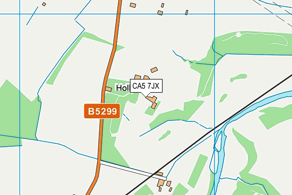 Dalston Hall Golf Club map (CA5 7JX) - OS VectorMap District (Ordnance Survey)