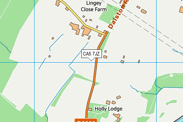 CA5 7JZ map - OS VectorMap District (Ordnance Survey)