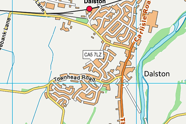 CA5 7LZ map - OS VectorMap District (Ordnance Survey)