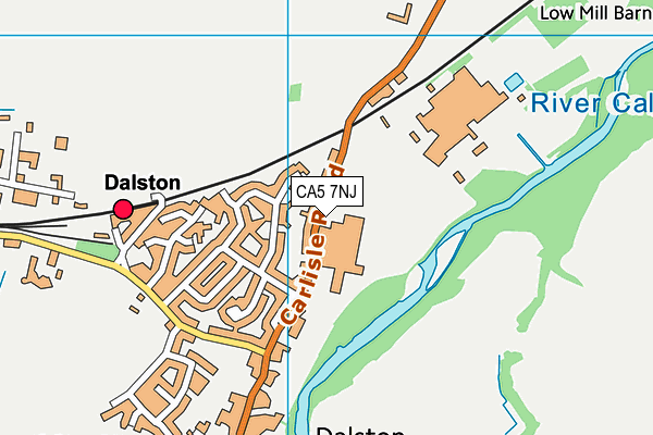 CA5 7NJ map - OS VectorMap District (Ordnance Survey)