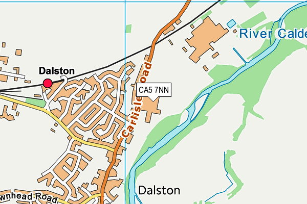 Caldew School map (CA5 7NN) - OS VectorMap District (Ordnance Survey)