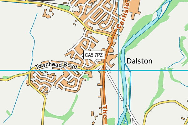 CA5 7PZ map - OS VectorMap District (Ordnance Survey)