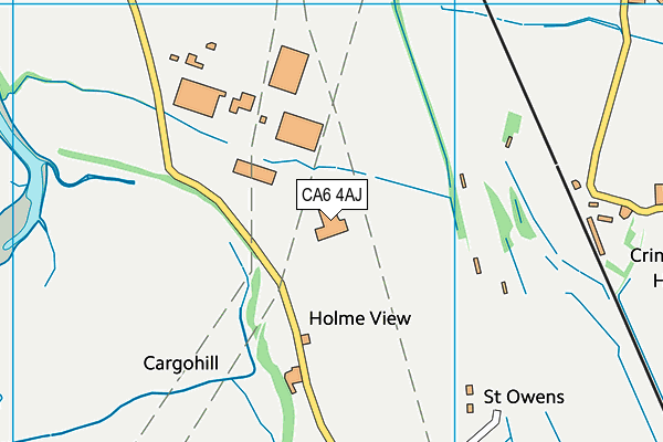 CA6 4AJ map - OS VectorMap District (Ordnance Survey)