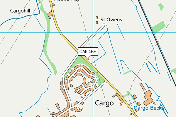 CA6 4BE map - OS VectorMap District (Ordnance Survey)