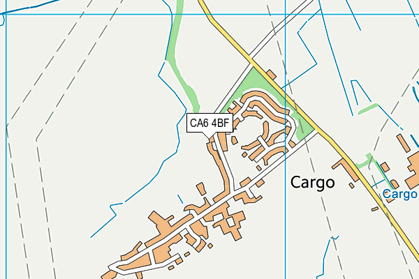 CA6 4BF map - OS VectorMap District (Ordnance Survey)