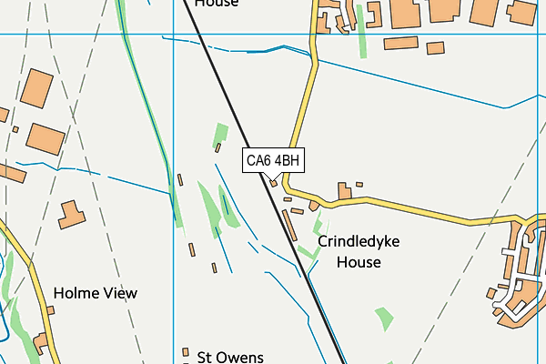 CA6 4BH map - OS VectorMap District (Ordnance Survey)
