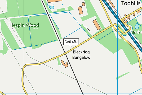 CA6 4BJ map - OS VectorMap District (Ordnance Survey)