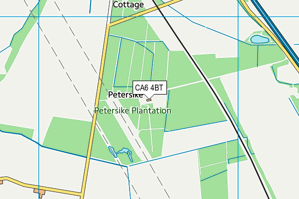 CA6 4BT map - OS VectorMap District (Ordnance Survey)