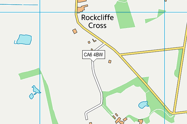 CA6 4BW map - OS VectorMap District (Ordnance Survey)