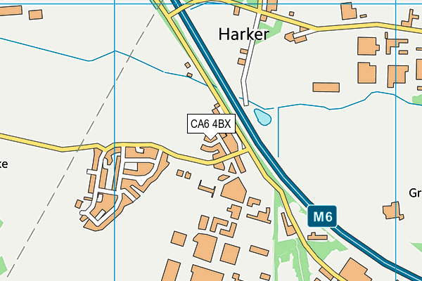 CA6 4BX map - OS VectorMap District (Ordnance Survey)