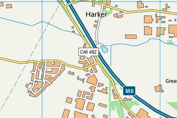 CA6 4BZ map - OS VectorMap District (Ordnance Survey)