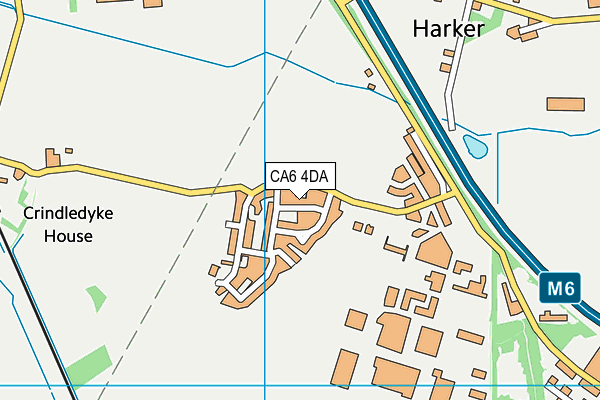 CA6 4DA map - OS VectorMap District (Ordnance Survey)