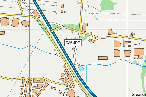 CA6 4DG map - OS VectorMap District (Ordnance Survey)