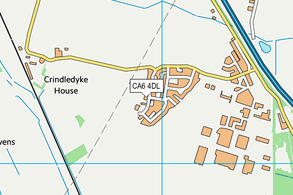 CA6 4DL map - OS VectorMap District (Ordnance Survey)