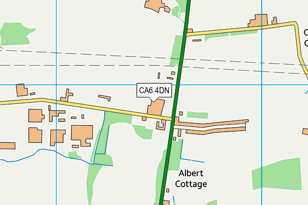 CA6 4DN map - OS VectorMap District (Ordnance Survey)