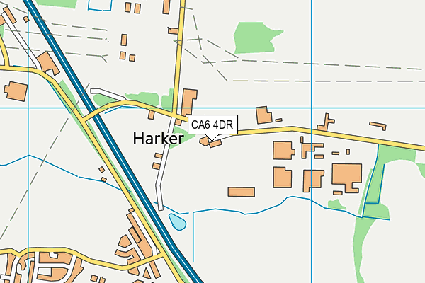 CA6 4DR map - OS VectorMap District (Ordnance Survey)