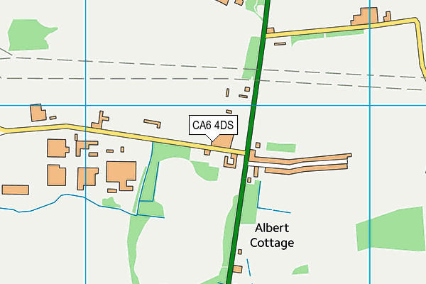 CA6 4DS map - OS VectorMap District (Ordnance Survey)