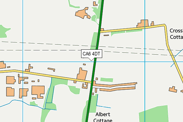 CA6 4DT map - OS VectorMap District (Ordnance Survey)
