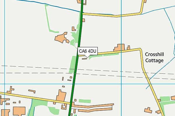 CA6 4DU map - OS VectorMap District (Ordnance Survey)