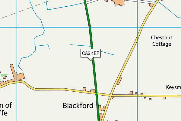CA6 4EF map - OS VectorMap District (Ordnance Survey)