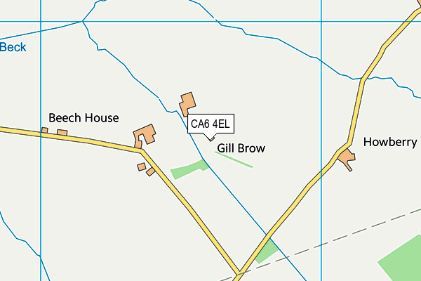 CA6 4EL map - OS VectorMap District (Ordnance Survey)