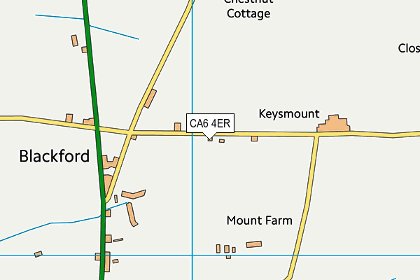 CA6 4ER map - OS VectorMap District (Ordnance Survey)