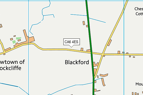 Blackford CofE Primary School map (CA6 4ES) - OS VectorMap District (Ordnance Survey)