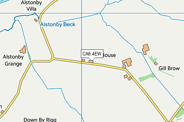 CA6 4EW map - OS VectorMap District (Ordnance Survey)