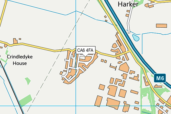 CA6 4FA map - OS VectorMap District (Ordnance Survey)