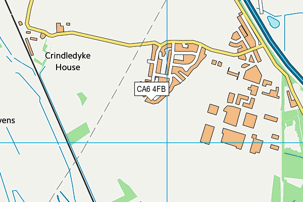 CA6 4FB map - OS VectorMap District (Ordnance Survey)