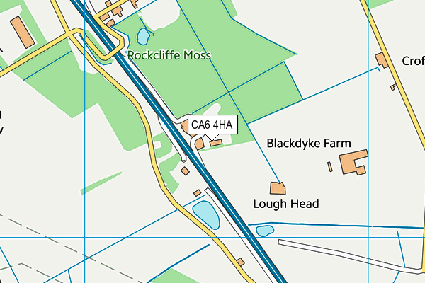 CA6 4HA map - OS VectorMap District (Ordnance Survey)