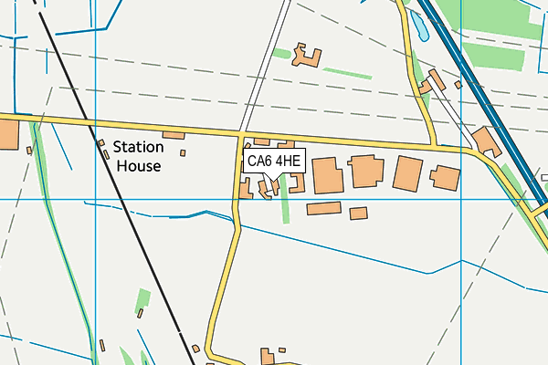 CA6 4HE map - OS VectorMap District (Ordnance Survey)